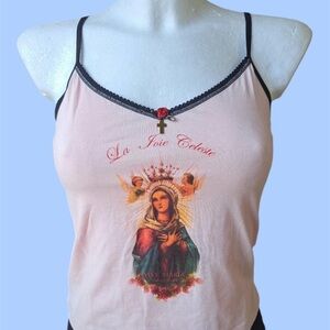 Vive Maria Pink Virgin Mary Cami Vintage